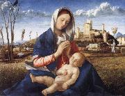 Gentile Bellini The Madonna of the Meadow oil painting
